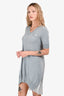 Sacai Luck Grey Knit/Satin Dress Size 1