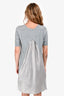Sacai Luck Grey Knit/Satin Dress Size 1