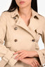 Gucci 2008 Beige Double Breasted  Trench Coat Size 38
