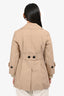 Louis Vuitton Beige Double Breasted Short Trench Coat Size 34