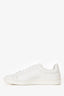 Louis Vuitton White/Blue Leather Logo Low Top Sneakers Size 5