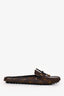 Louis Vuitton Brown Monogram 'Gloria' Loafer Slides Size 35.5