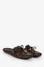 Louis Vuitton Brown Monogram 'Gloria' Loafer Slides Size 35.5