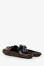 Louis Vuitton Brown Monogram 'Gloria' Loafer Slides Size 35.5