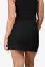 Louis Vuitton Black/Red Top Stitch Mini Skirt Size 36