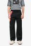 Louis Vuitton Black Neoprene Logo Track Rainbow Embroidered Pants Size M Mens