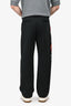 Louis Vuitton Black Neoprene Logo Track Rainbow Embroidered Pants Size M Mens
