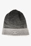 Pre-Loved Chanel™ Grey Ombre Metallic Cashmere Knit Hat