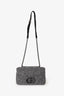 Christian Dior 2022 Grey Tweed Medium Caro Bag