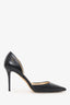 Jimmy Choo Black Leather D'Orsay Pumps Size 36