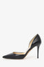 Jimmy Choo Black Leather D'Orsay Pumps Size 36
