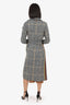 Mackage Black/White/Yellow Wool Mai Houndstooth Check Trench Coat Size XS
