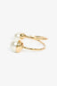 Christian Dior Gold Toned Faux Pearl Cuff