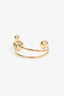 Christian Dior Gold Toned Faux Pearl Cuff