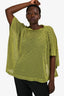 Issey Miyake Me Yellow/Black Mesh Top Size F