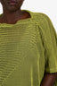 Issey Miyake Me Yellow/Black Mesh Top Size F