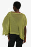 Issey Miyake Me Yellow/Black Mesh Top Size F
