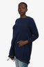 Sacai Luck Navy Cinch Bottom Sweater Est. Size M