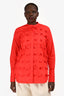Ports Shirts 1961 Red Detailed Button Up Shirt Size 42