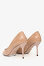 Gucci Beige Patent Leather Pointed Toe Heels Size 35.5