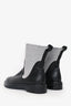 The Row Black Leather Knit Ankle Boots Size 38.5