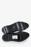 The Row Black Leather Knit Ankle Boots Size 38.5