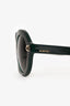 Valentino Green Oversized Round Sunglasses