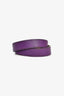 Hermes Purple Leather Double Tour Bracelet