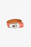 Hermes Coral Leather Double Tour Bracelet