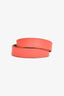 Hermes Coral Leather Double Tour Bracelet