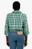 L'Agence Green/Cream Tweed Cropped Jacket Size 10