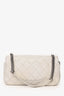 Pre-Loved Chanel™ 2006-08 White Lambskin Leather Icon Flap Bag