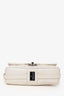 Pre-Loved Chanel™ 2006-08 White Lambskin Leather Icon Flap Bag
