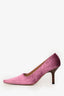Gucci Pink Ponyhair Square Toe Pumps Size 36
