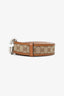 Gucci Beige Canvas Monogram GG Belt Size 95.38