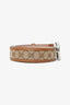 Gucci Beige Canvas Monogram GG Belt Size 95.38