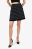 Sandro Black Tweed Mini Skirt Size 38