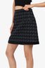 Sandro Black Tweed Mini Skirt Size 38