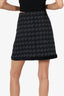 Sandro Black Tweed Mini Skirt Size 38