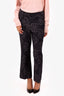 Smythe Black/White Floral Flare Pants Size 0