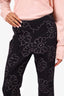 Smythe Black/White Floral Flare Pants Size 0