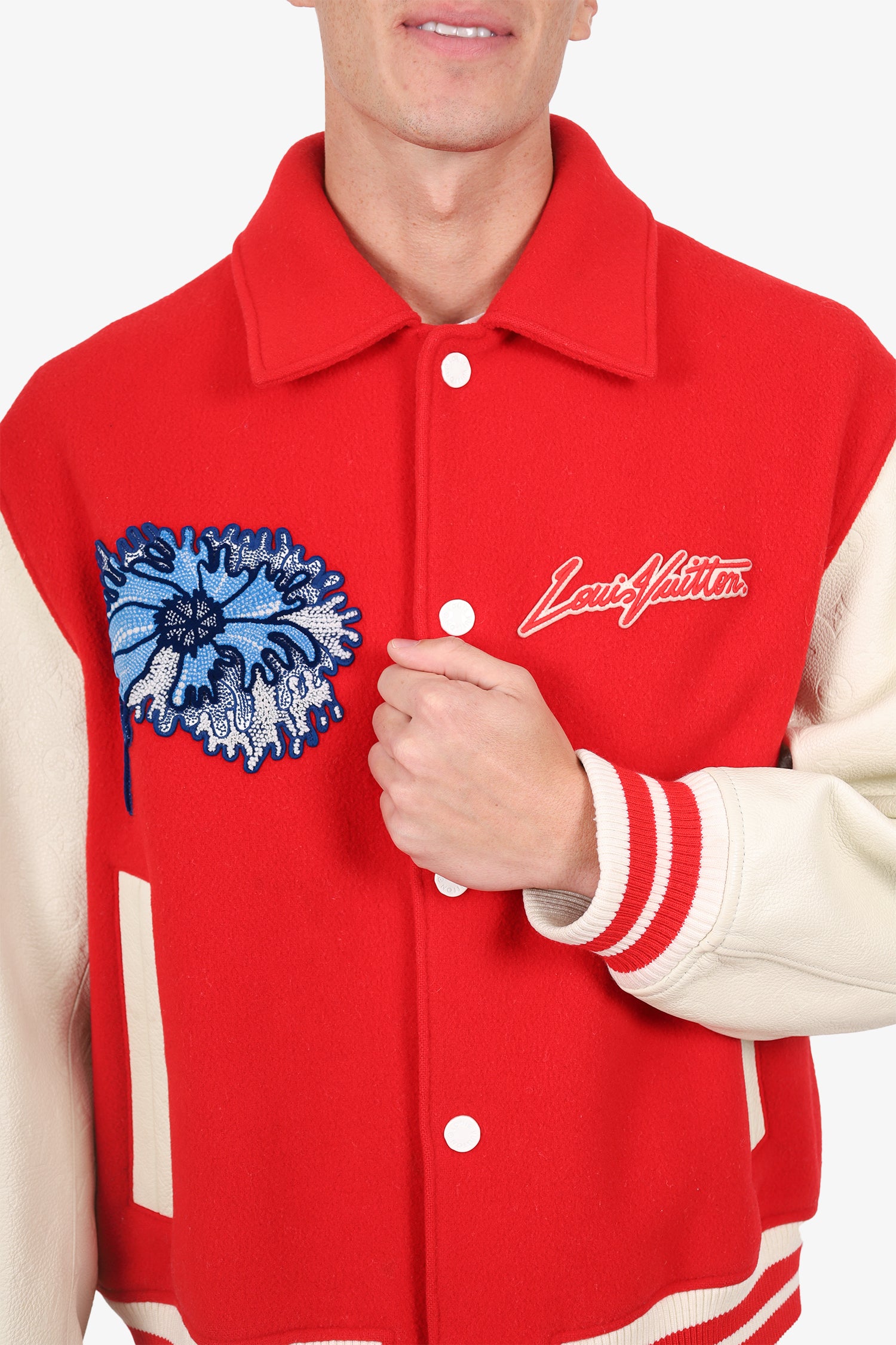 ジャケット・アウター Louis Vuitton Flower Embroidered Jacket PAUSE or Skip: Louis Vuitton Flower Embroidered Denim Jacket