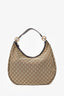Gucci Beige/Brown GG Canvas Medium GG Twins Hobo