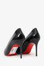 Christian Louboutin Black Patent Leather Pointed Toe Heels Size 38