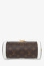 Louis Vuitton White/Brown Monogram Papillon Trunk With Pouch
