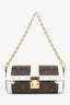 Louis Vuitton White/Brown Monogram Papillon Trunk With Pouch