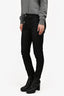 Saint Laurent Black Coated Skinny Jeans Size 28