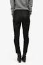 Saint Laurent Black Coated Skinny Jeans Size 28