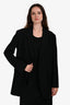 The Row Black Wool Obine Single Breasted Blazer Size XS
