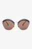 Miu Miu 62MM Rounded Mirrored Sunglasses